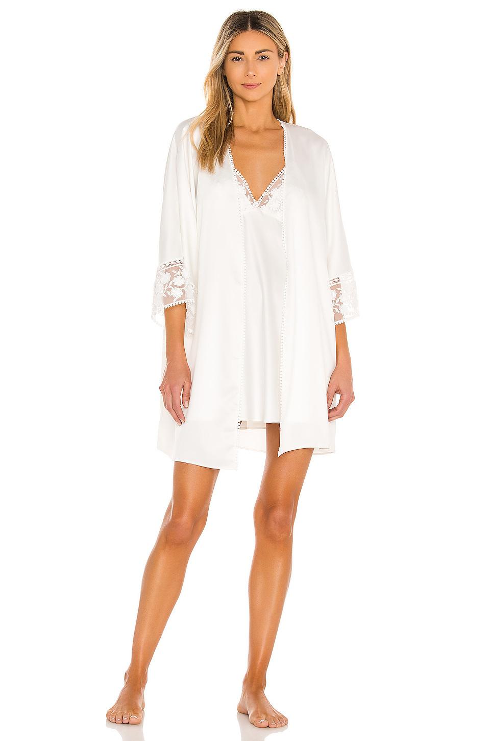 Flora Nikrooz Kylie Robe in Ivory by FLORA NIKROOZ