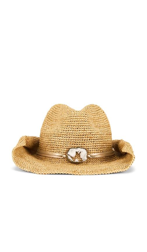 florabella Kelli Cowboy Hat in Beige by FLORABELLA