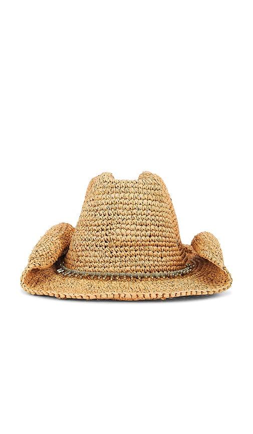 florabella Kendra Lux Cowboy Hat in Neutral by FLORABELLA
