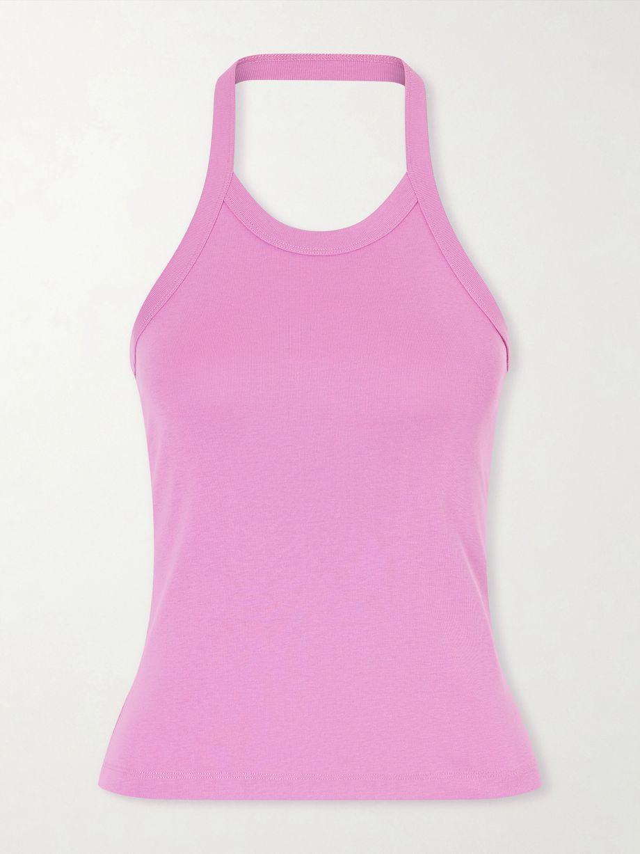 Angie organic cotton-jersey halterneck tank by FLORE FLORE