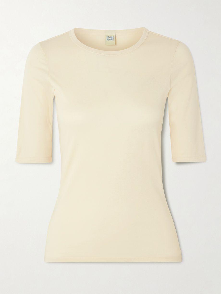 Anna organic cotton-jersey T-shirt by FLORE FLORE