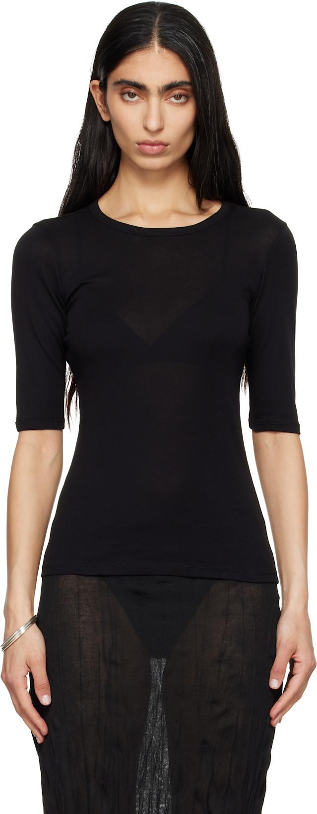 Black Anna T-shirt by FLORE FLORE