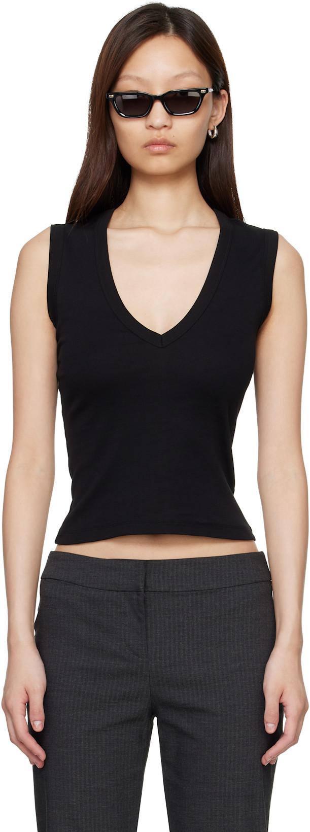 Black Dewi Tank Top by FLORE FLORE