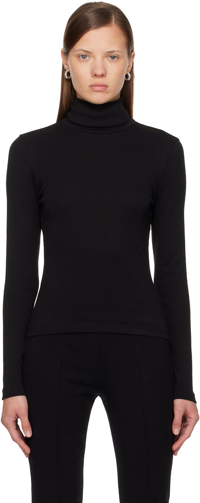 Black Dinah Turtleneck by FLORE FLORE