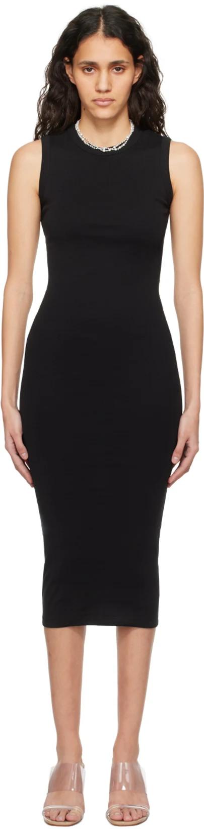 Black Esmé Midi Dress by FLORE FLORE