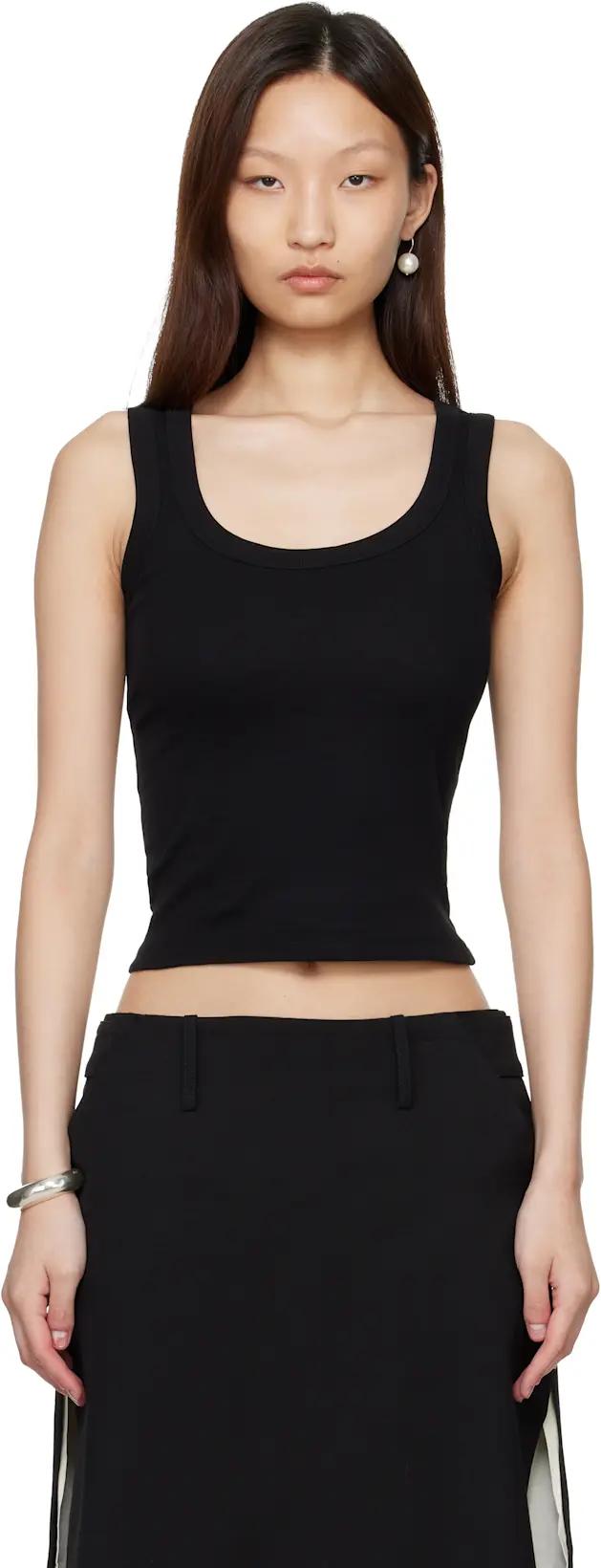 Black Hannah Tank Top by FLORE FLORE