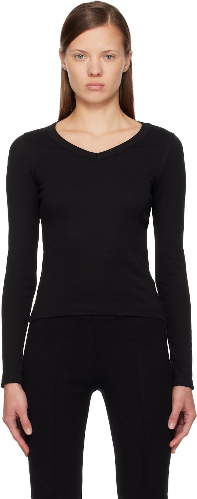 Black Jill Longsleeve T-shirt by FLORE FLORE