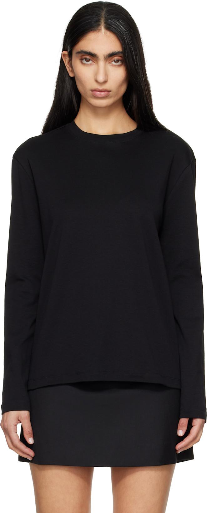 Black Maggie Longsleeve T-shirt by FLORE FLORE