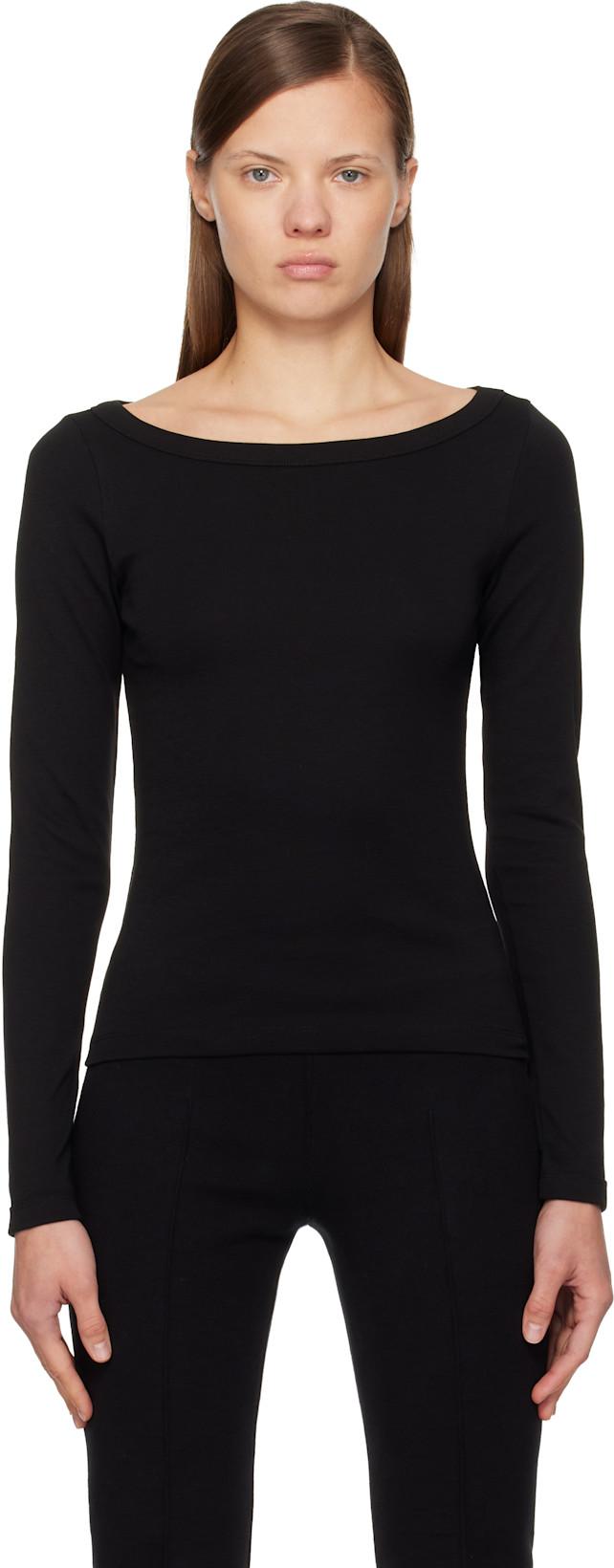Black Steffi Longsleeve T-shirt by FLORE FLORE