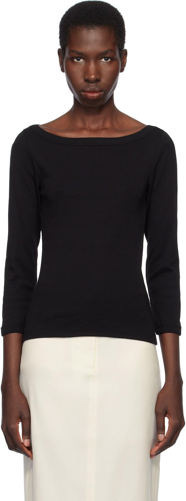 Black Steffi T-shirt by FLORE FLORE