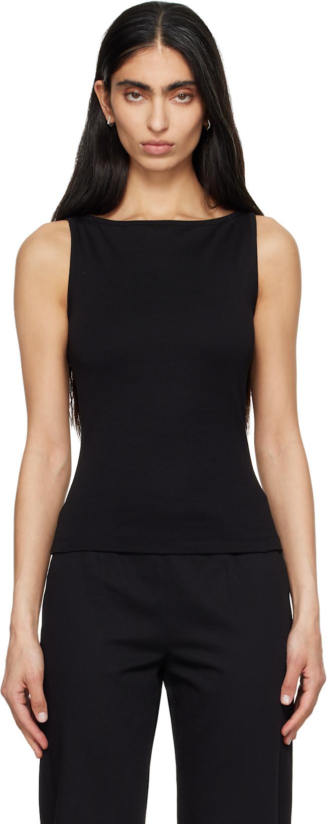 Black Timmi Tank Top by FLORE FLORE