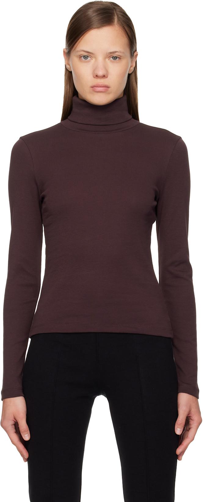 Brown Dinah Turtleneck by FLORE FLORE
