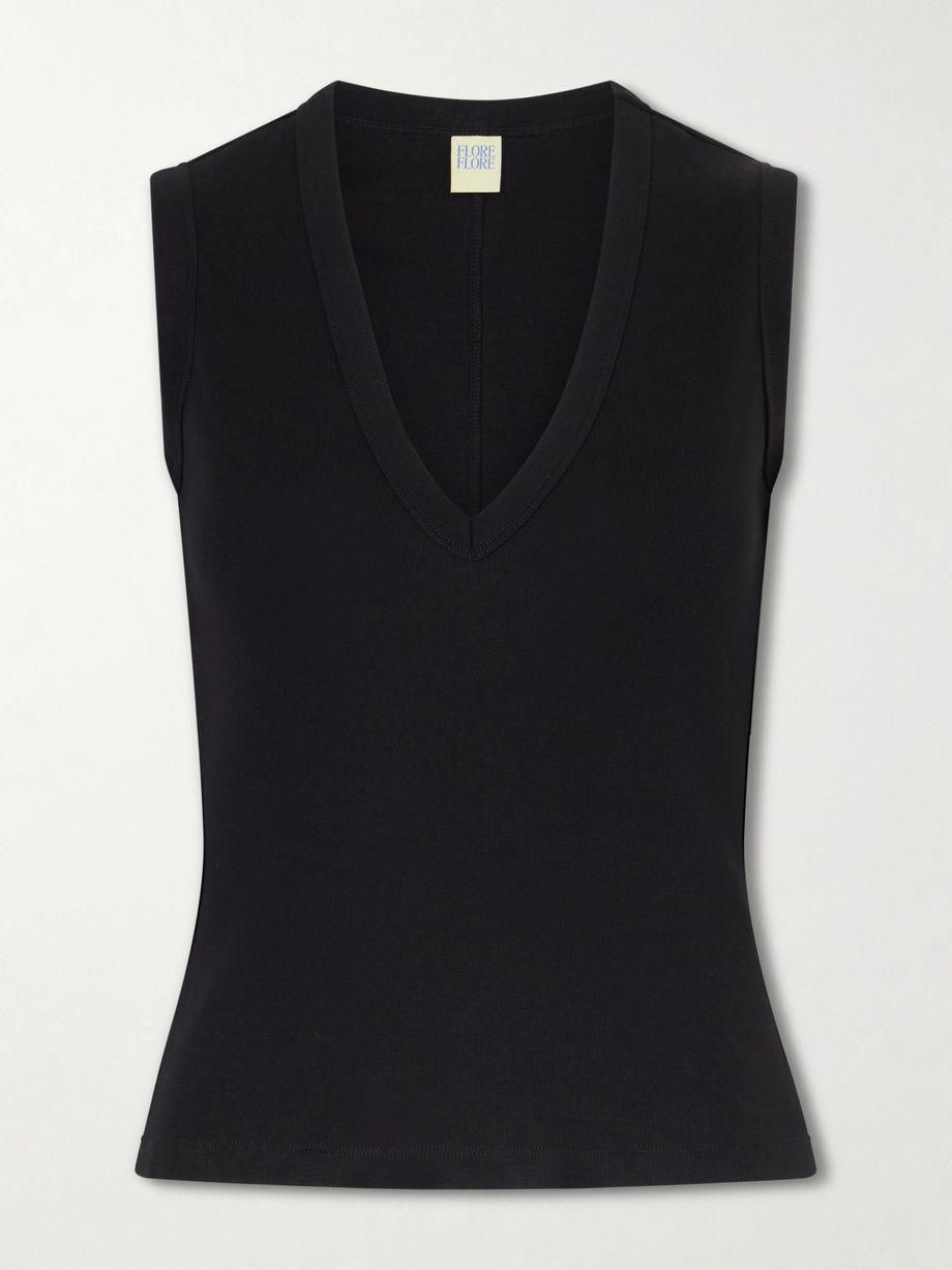 Dewi organic cotton-jersey tank by FLORE FLORE