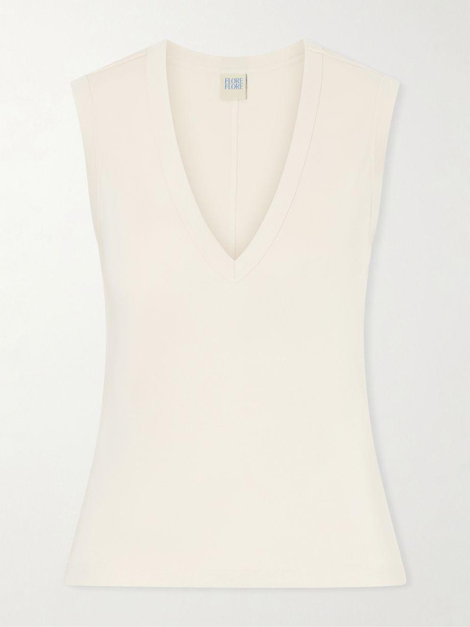 Dewi organic cotton-jersey tank by FLORE FLORE