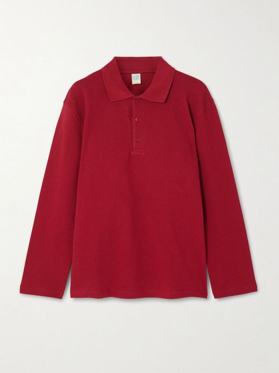 Diana organic cotton-piqué polo shirt by FLORE FLORE