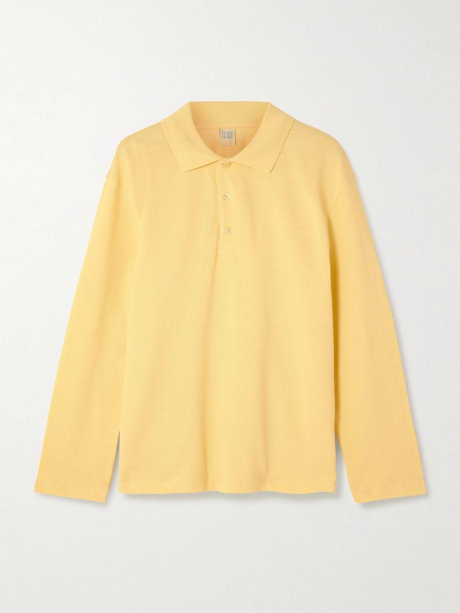 Diana organic cotton-piqué polo shirt by FLORE FLORE