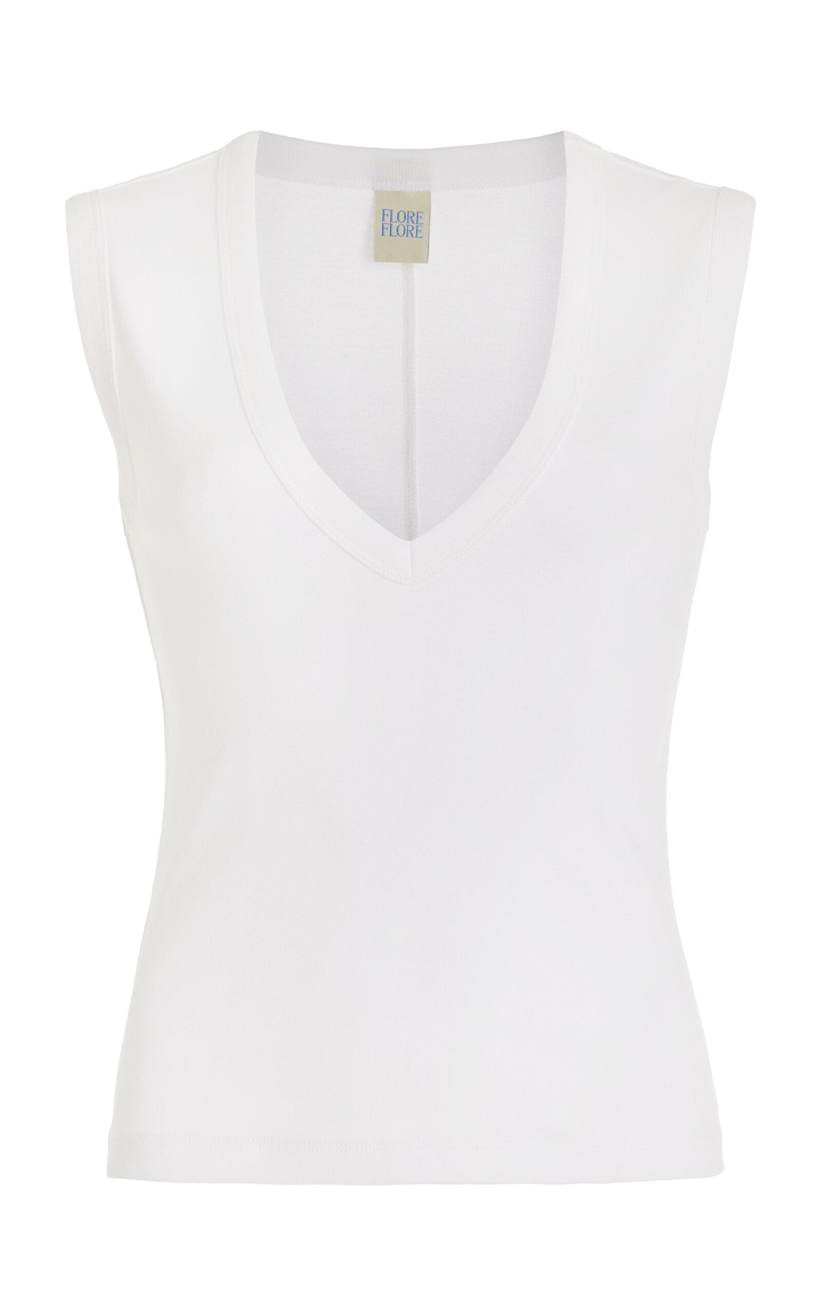 Flore Flore Dewi Cotton Tank Top - Moda Operandi by FLORE FLORE