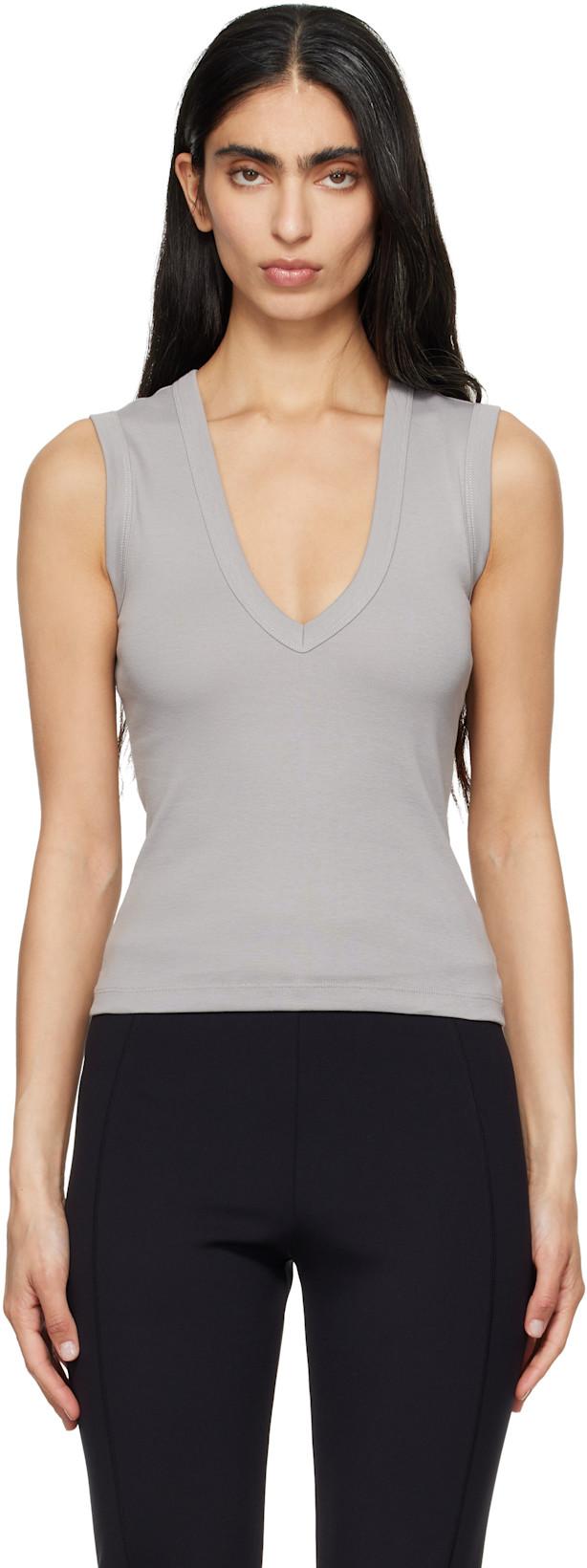 Gray Dewi Tank Top by FLORE FLORE