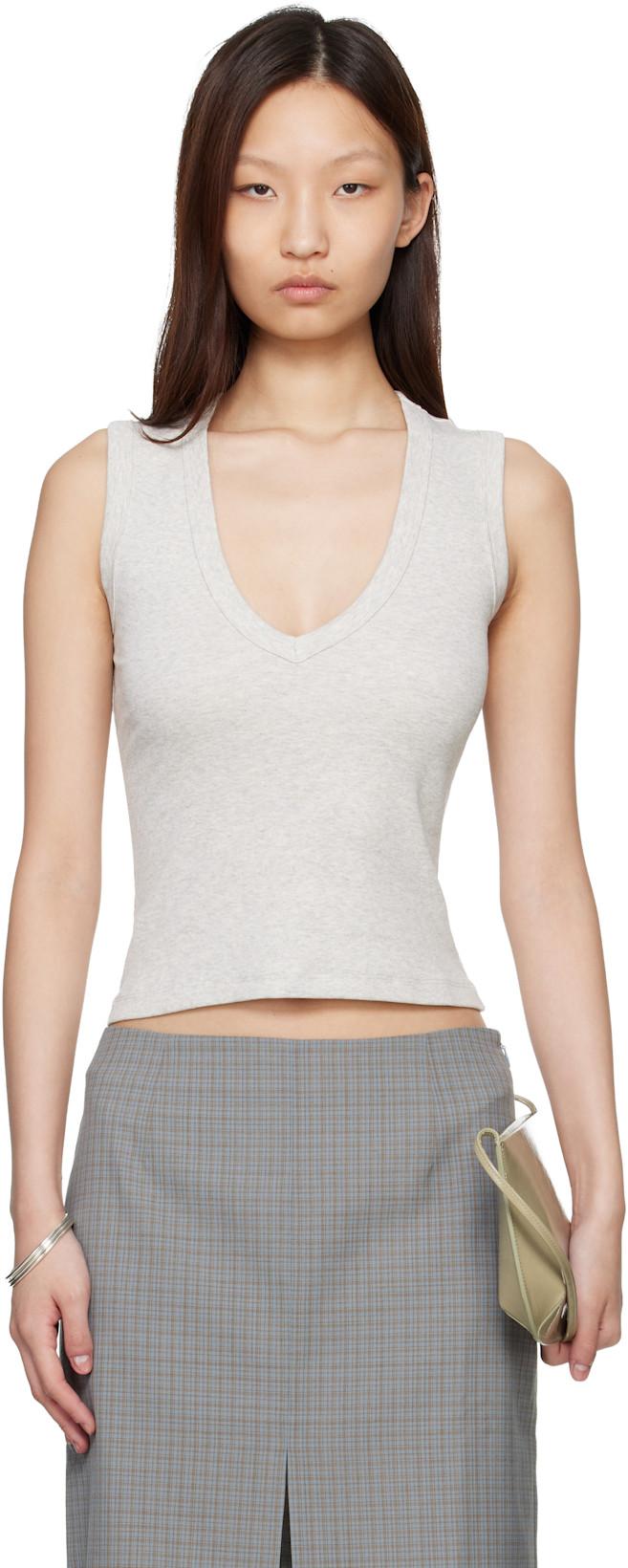 Gray Dewi Tank Top by FLORE FLORE