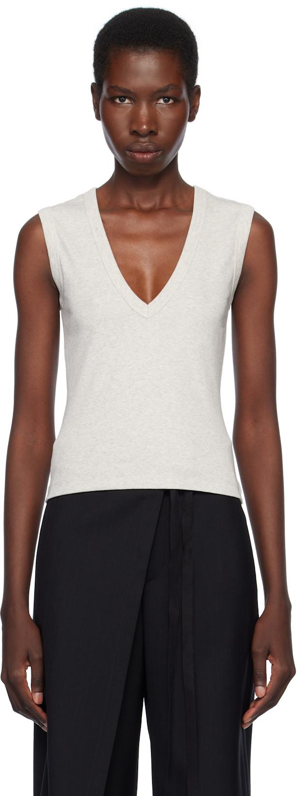 Gray Dewi Tank Top by FLORE FLORE