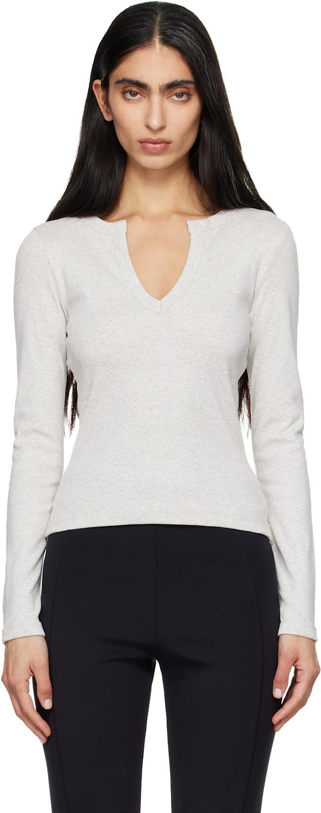 Gray Iman Longsleeve T-shirt by FLORE FLORE