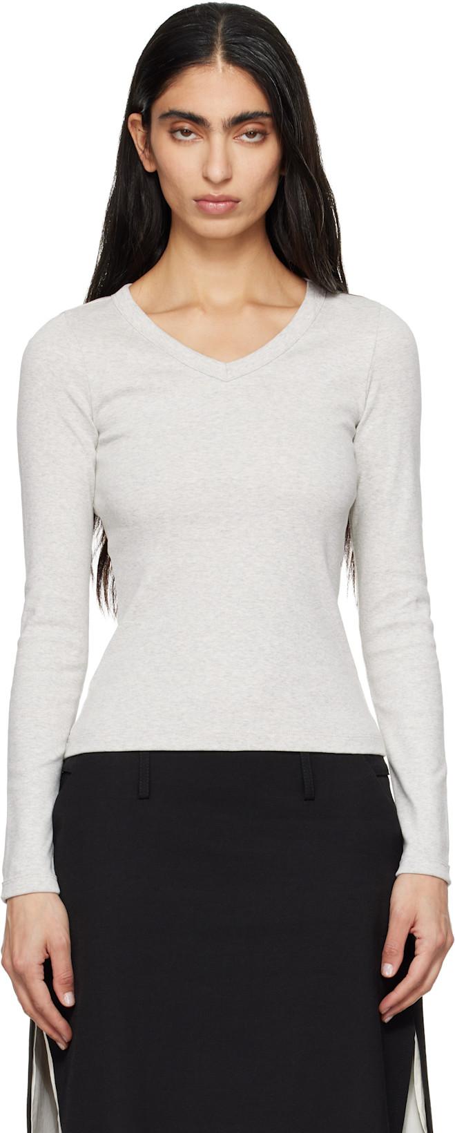Gray Jill Longsleeve T-shirt by FLORE FLORE