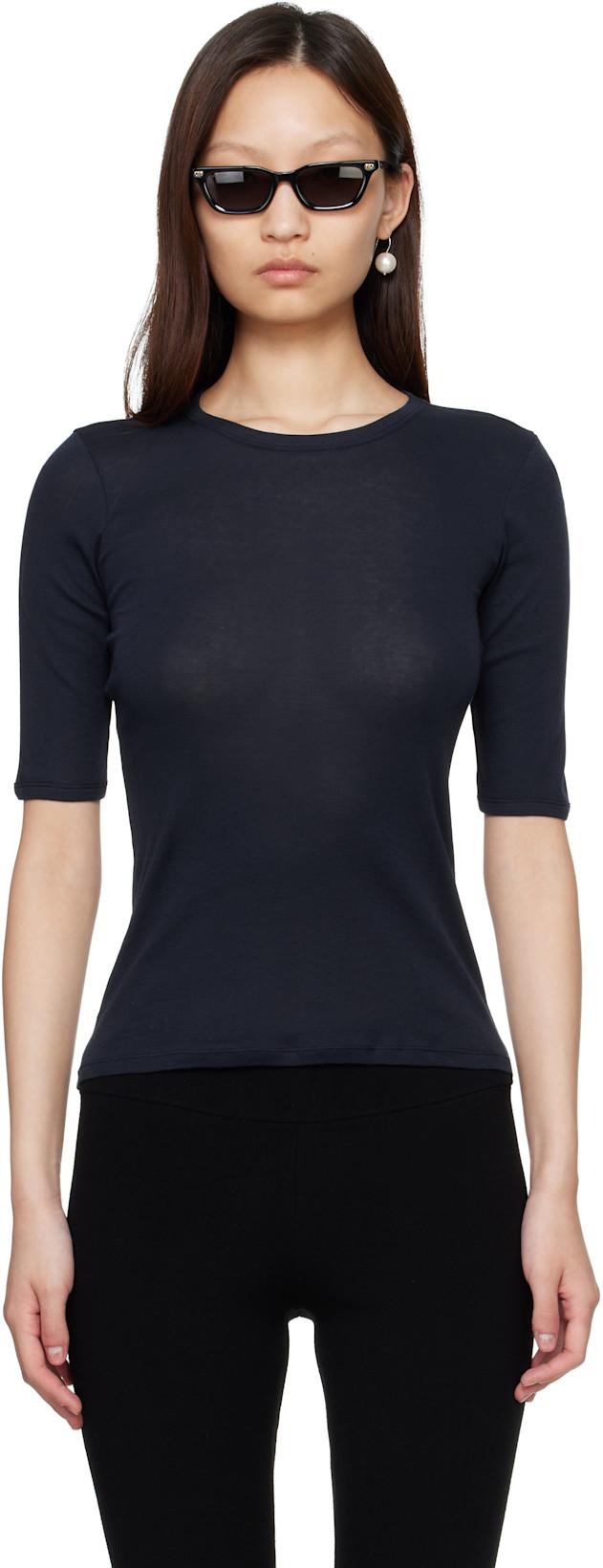Navy Anna T-shirt by FLORE FLORE