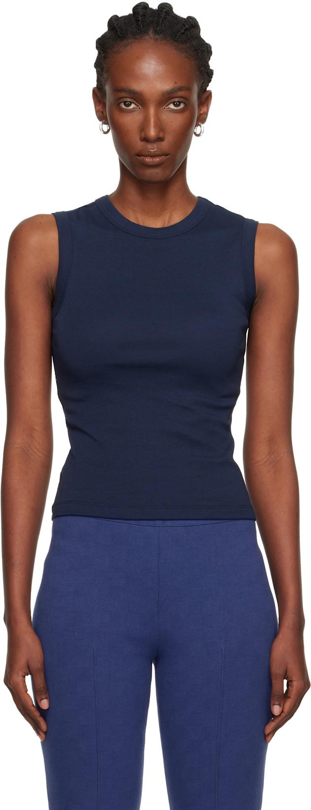 Navy Esmé Tank Top by FLORE FLORE
