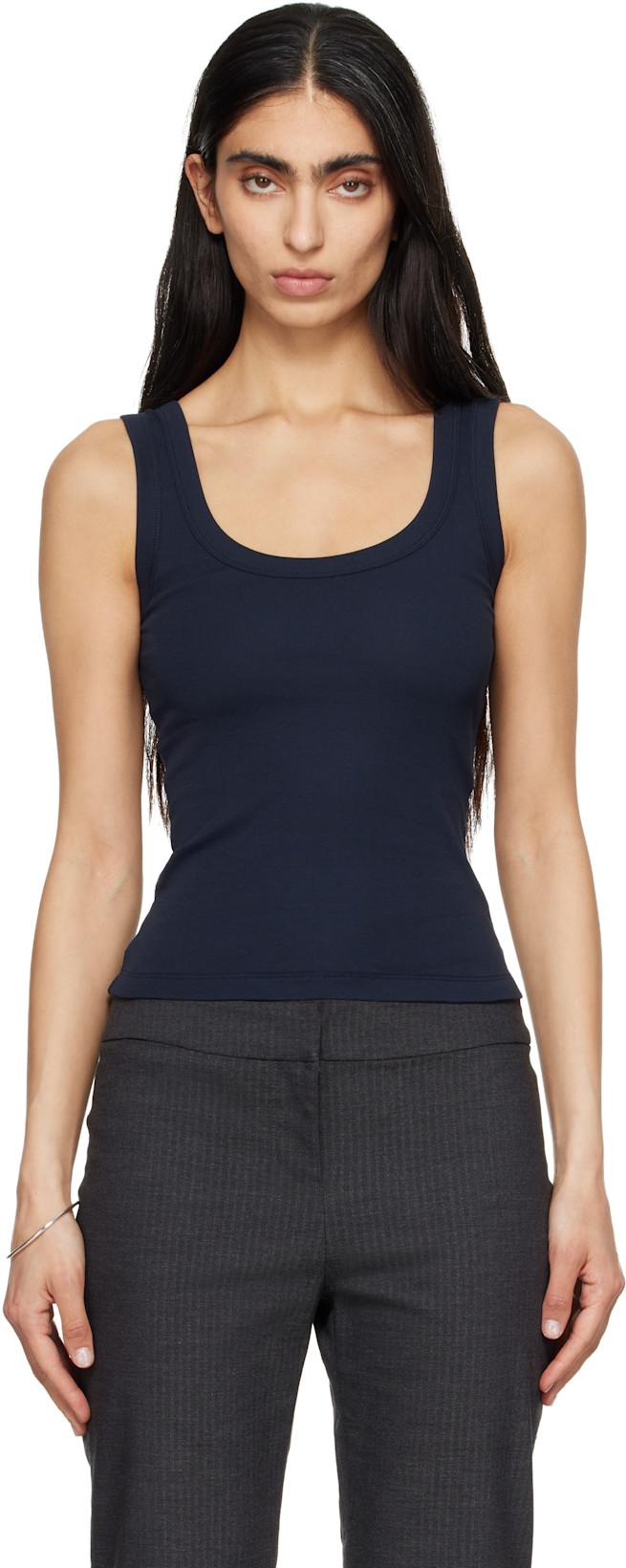Navy Hillie Tank Top by FLORE FLORE
