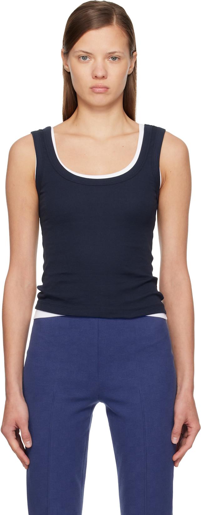 Navy Hillie Tank Top by FLORE FLORE