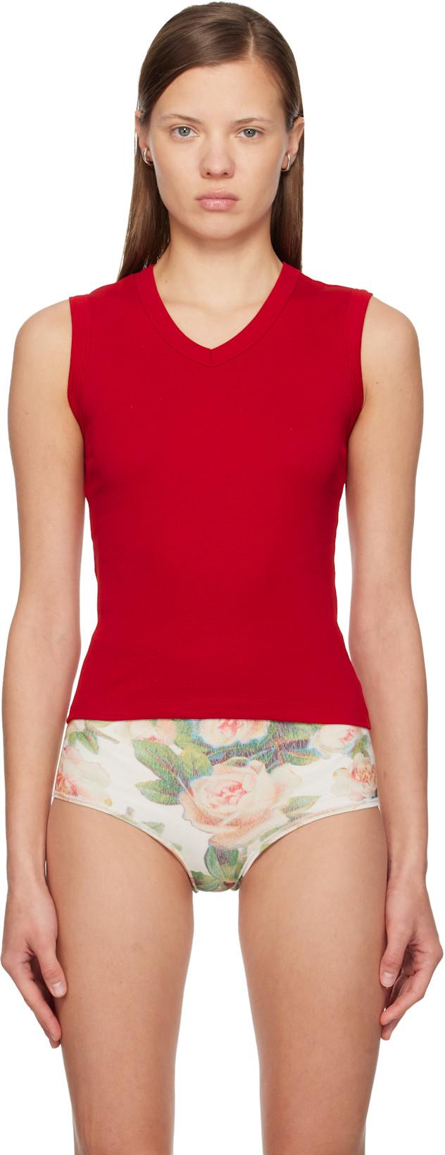 Red Jill Tank Top by FLORE FLORE