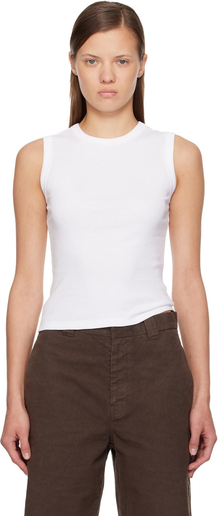 White Esmé Tank Top by FLORE FLORE
