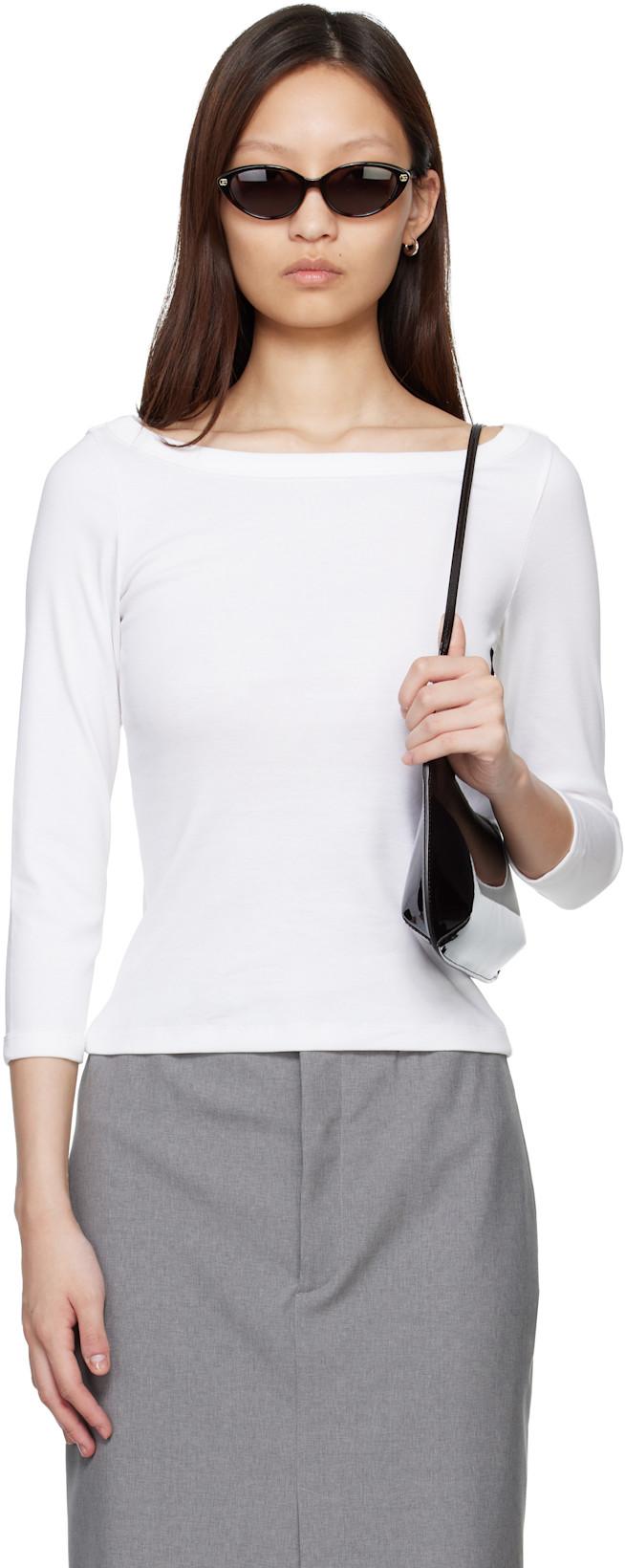 White Steffi T-shirt by FLORE FLORE