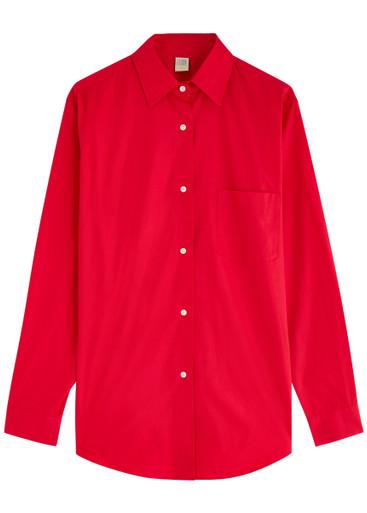 Zoë cotton-poplin shirt by FLORE FLORE