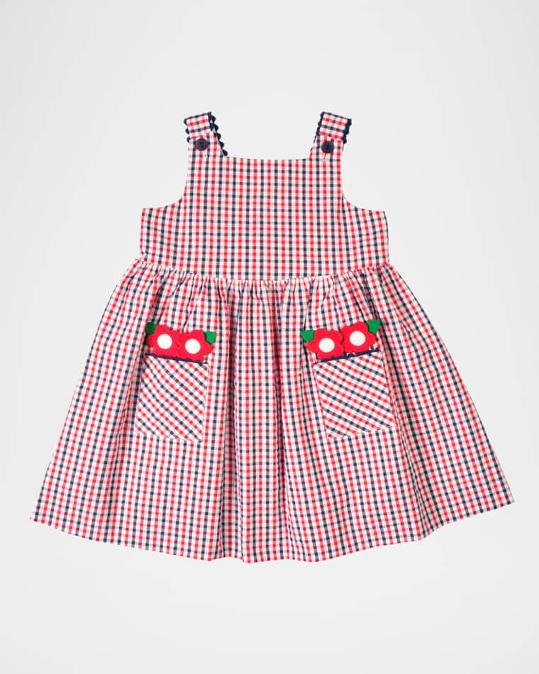 Girl's Plaid Seersucker Dress, Size 12M-8 by FLORENCE EISEMAN