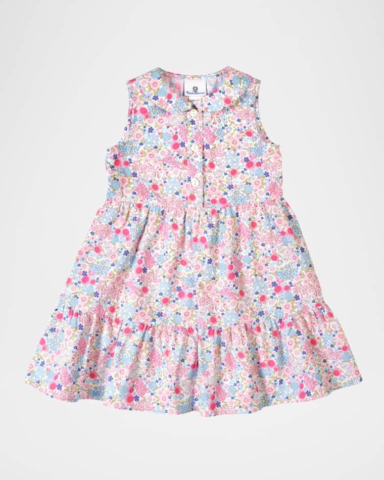 Girl's Sleeveless Floral-Print Dress, Size 3M-18M by FLORENCE EISEMAN
