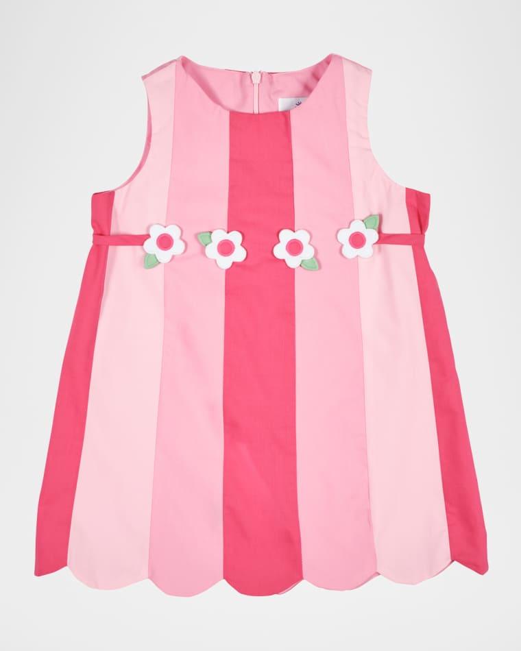 Girl's Sleeveless Poplin Panel Dress, Size 12M-6 by FLORENCE EISEMAN
