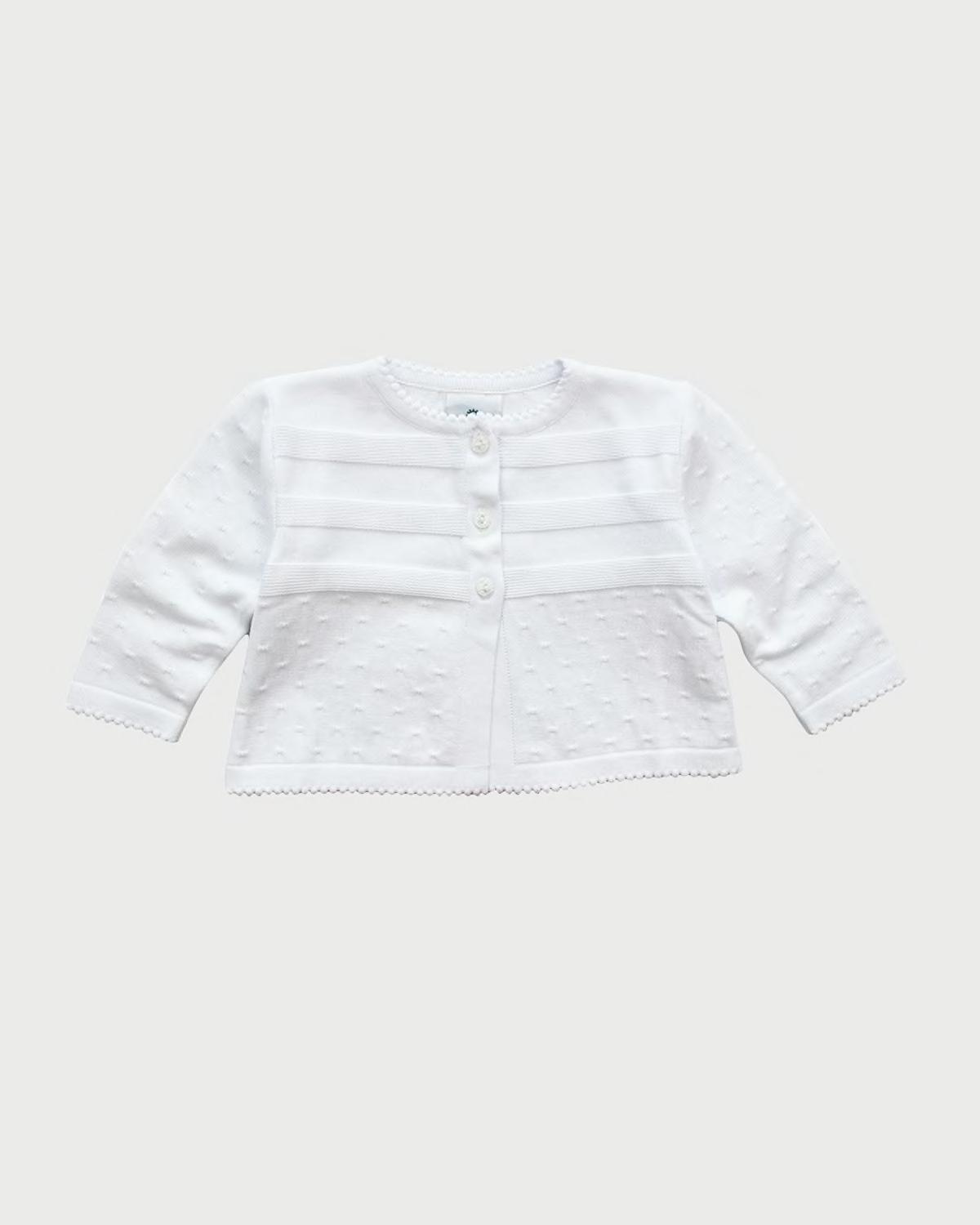 Girl's Textured Cardigan, Size 12M-6X by FLORENCE EISEMAN