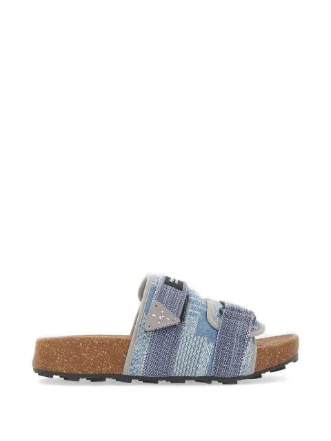Niwa jacquard flat sandals by FLOWER MOUNTAIN