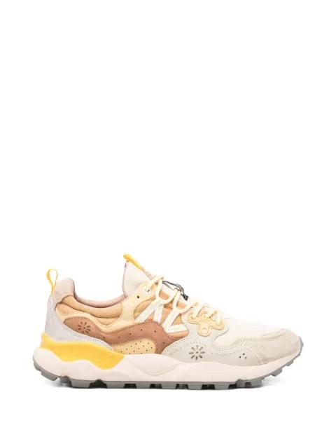 Yamano 3 perforated panelled sneakers by FLOWER MOUNTAIN