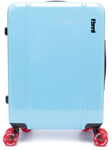 logo-print high-shine cabin suitcase by FLOYD