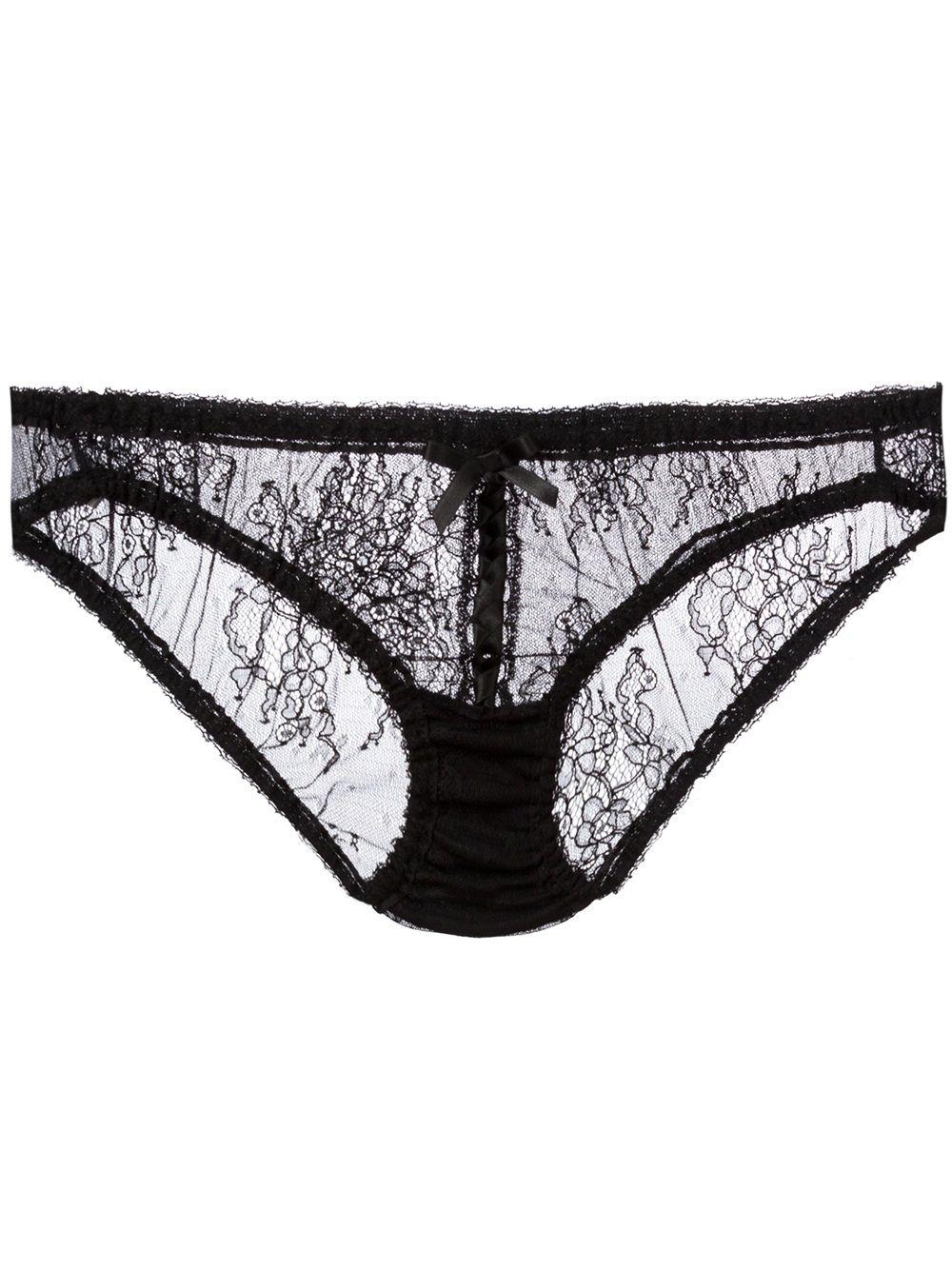 Carla Noir Ribbon briefs by FOLIES BY RENAUD