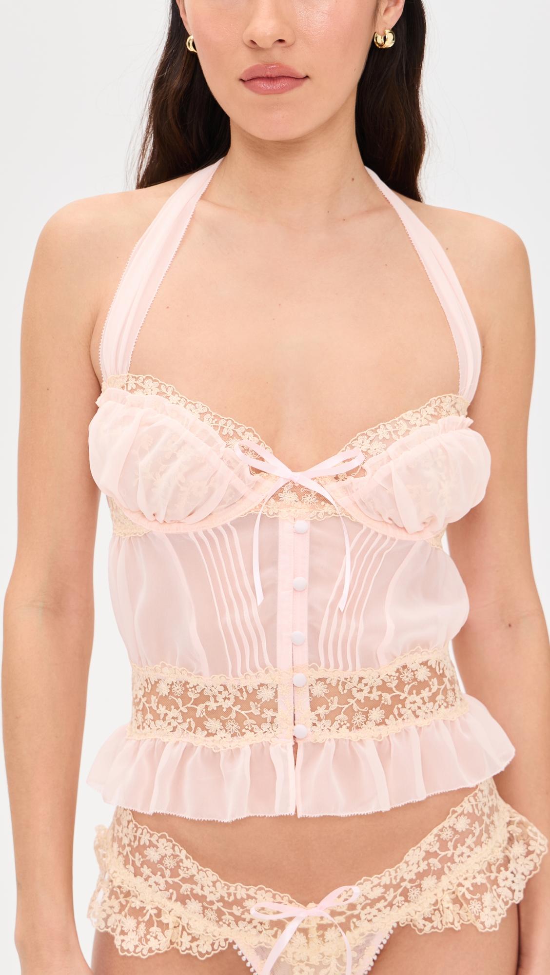 Gilded Lace Bustier by FOR LOVE & LEMONS