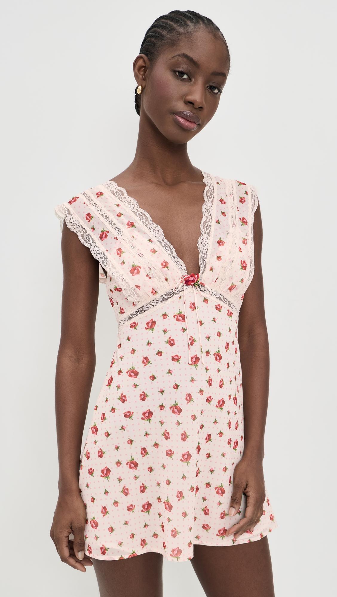 Leah Mini Slip Dress by FOR LOVE & LEMONS