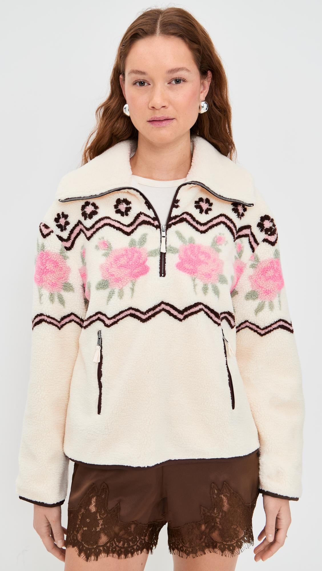 Posey Sherpa Pullover by FOR LOVE & LEMONS