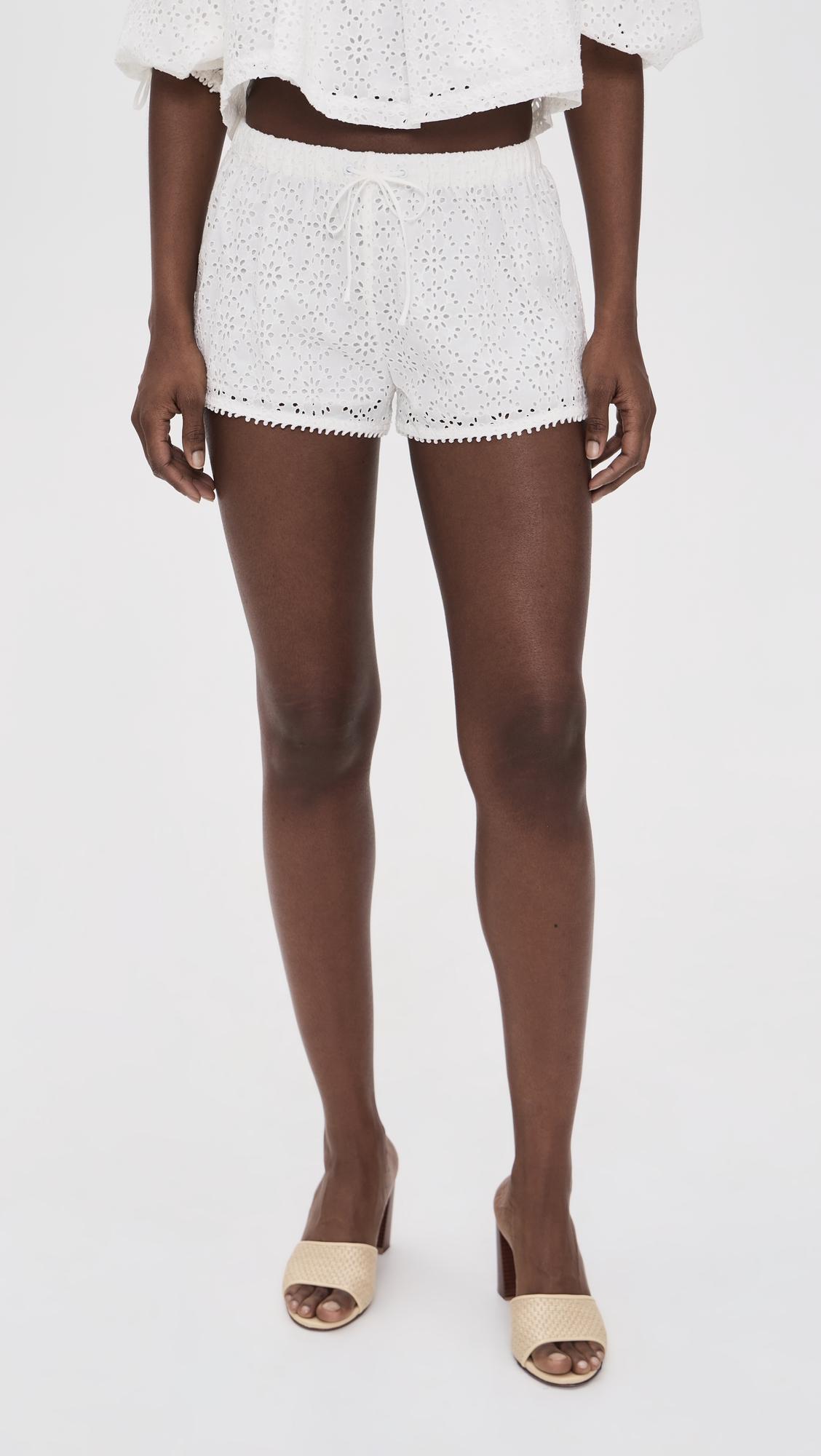Willa Eyelet Shorts by FOR LOVE & LEMONS