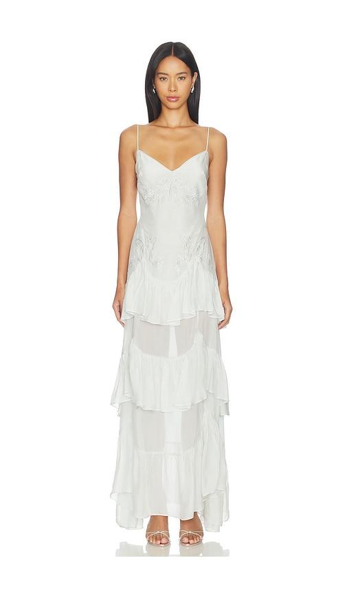 For Love & Lemons Bayview Bow Maxi Dress in Baby Blue by FOR LOVE&LEMONS