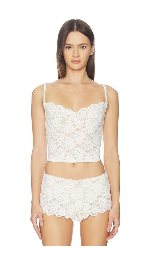 For Love & Lemons Cloud Lace Cami in White by FOR LOVE&LEMONS