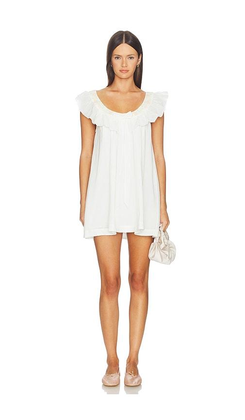 For Love & Lemons Cora Mini Dress in White by FOR LOVE&LEMONS