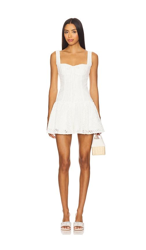 For Love & Lemons Daisy Lace Mini Dress in White by FOR LOVE&LEMONS